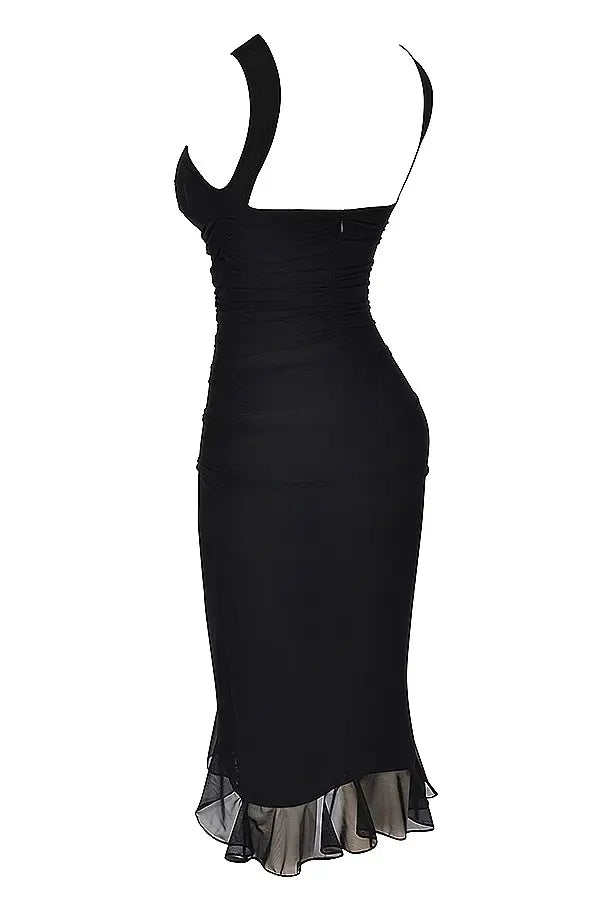 Alette | Women's Elegant Sleeveless Bodycon Midi Dress