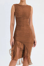 Alette | Women's Elegant Sleeveless Bodycon Midi Dress