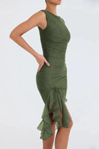 Alette | Women's Elegant Sleeveless Bodycon Midi Dress