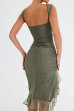 Alette | Women's Elegant Sleeveless Bodycon Midi Dress