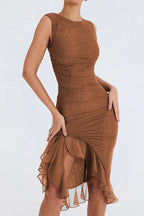 Alette | Women's Elegant Sleeveless Bodycon Midi Dress
