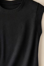 Ualda | Women's Cap Sleeve Crew Neck Relaxed Fit Top