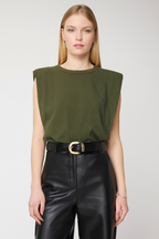 Venetia | Women's Extended Shoulder Sleeveless Relaxed Fit Top