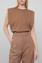 Venetia | Women's Extended Shoulder Sleeveless Relaxed Fit Top