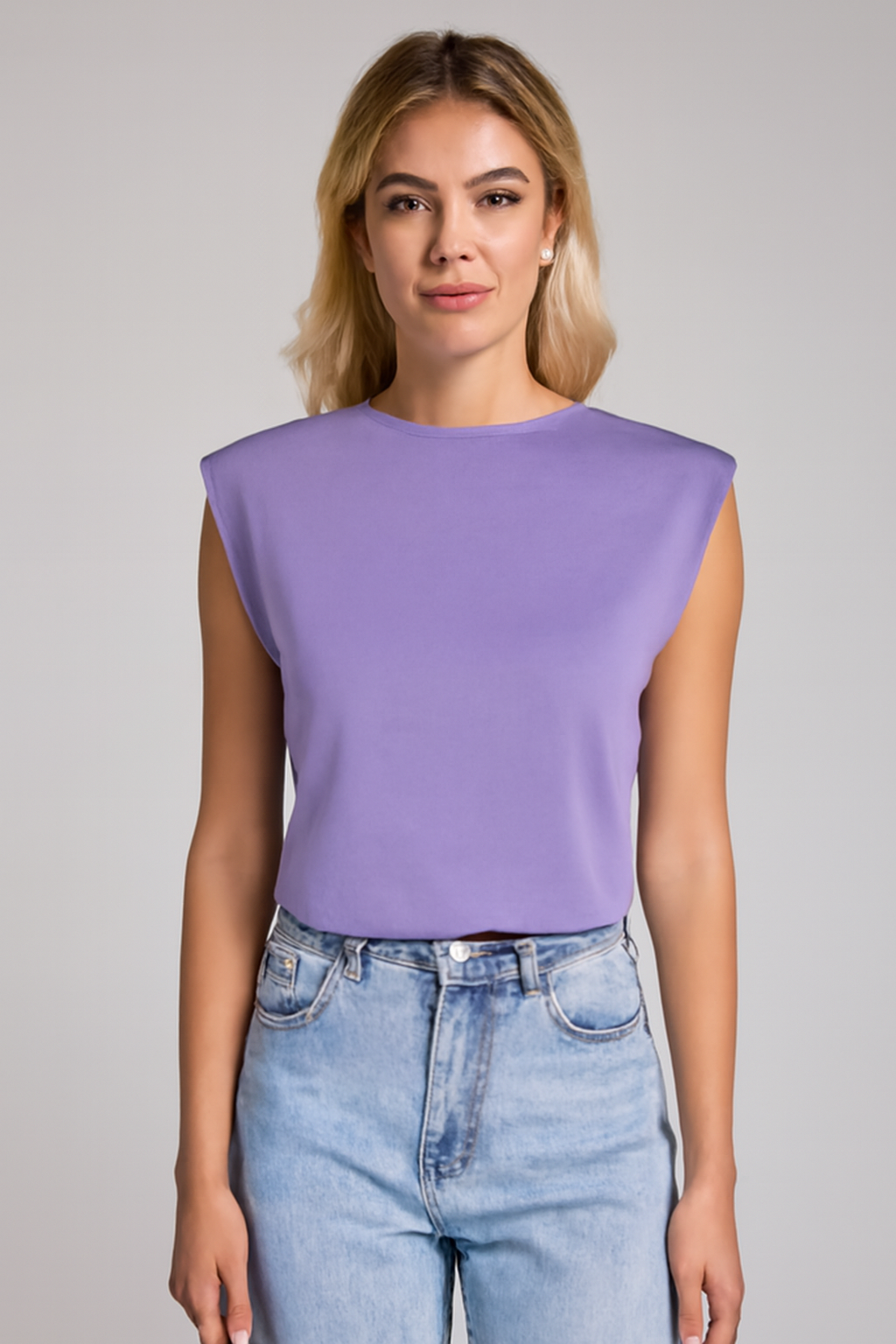Venetia | Women's Extended Shoulder Sleeveless Relaxed Fit Top
