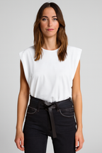 Venetia | Women's Extended Shoulder Sleeveless Relaxed Fit Top