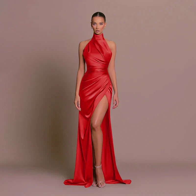 Mirembe | Women's Elegant Halter Neck Prom Dress
