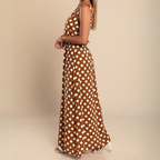 Mireya | Women's Polka Dot Sleeveless Maxi Dress