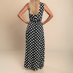 Mireya | Women's Polka Dot Sleeveless Maxi Dress