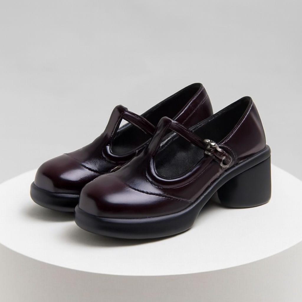 Willa | Women's Classic Mary Jane Shoes with Chunky Heel
