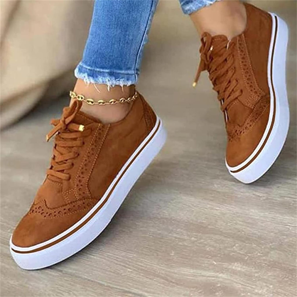 Audrey | Women's Brogue Platform Walking Sneakers