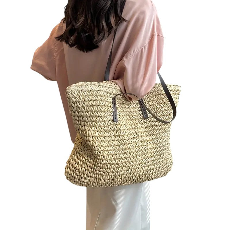 Zinnia | Women's Woven Beach Tote Bag