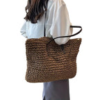 Zinnia | Women's Woven Beach Tote Bag