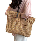 Zinnia | Women's Woven Beach Tote Bag