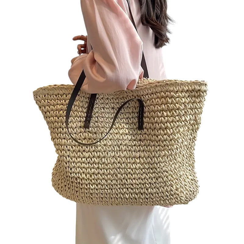 Zinnia | Women's Woven Beach Tote Bag