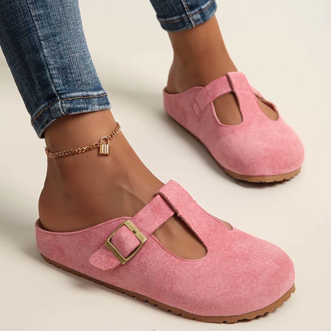 Zirelle | Women's T-Bar Buckle Clogs