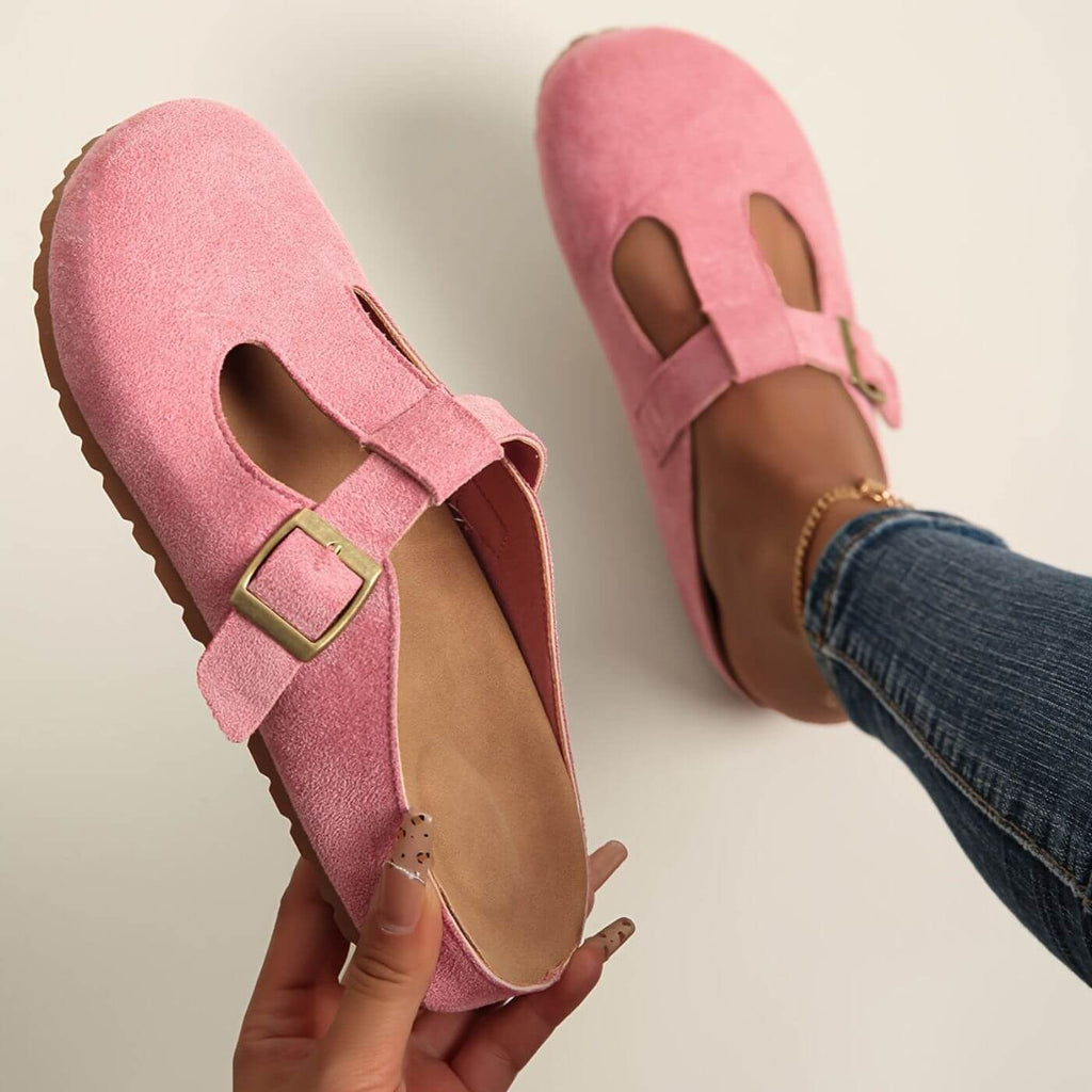 Zirelle | Women's T-Bar Buckle Clogs