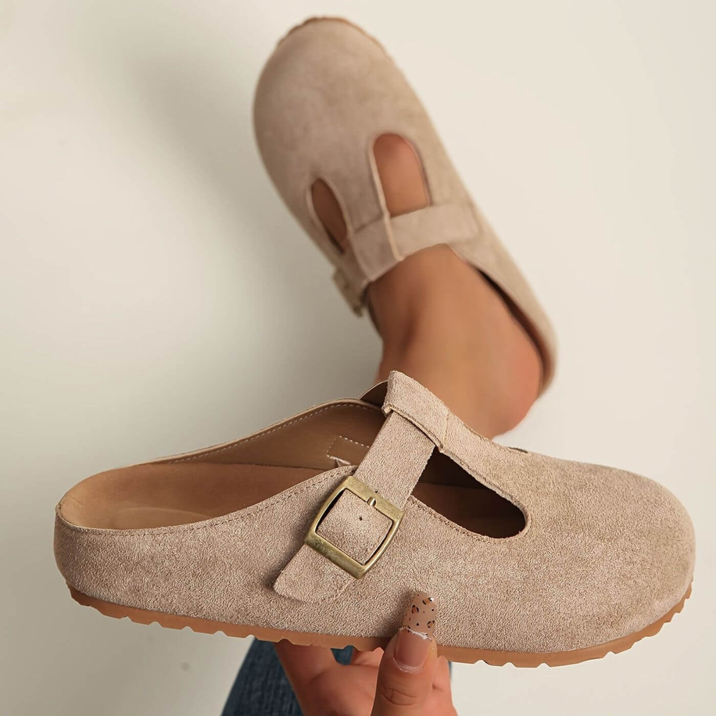Zirelle | Women's T-Bar Buckle Clogs