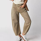 Lumina | Women's High Waist Barrel Leg Jeans