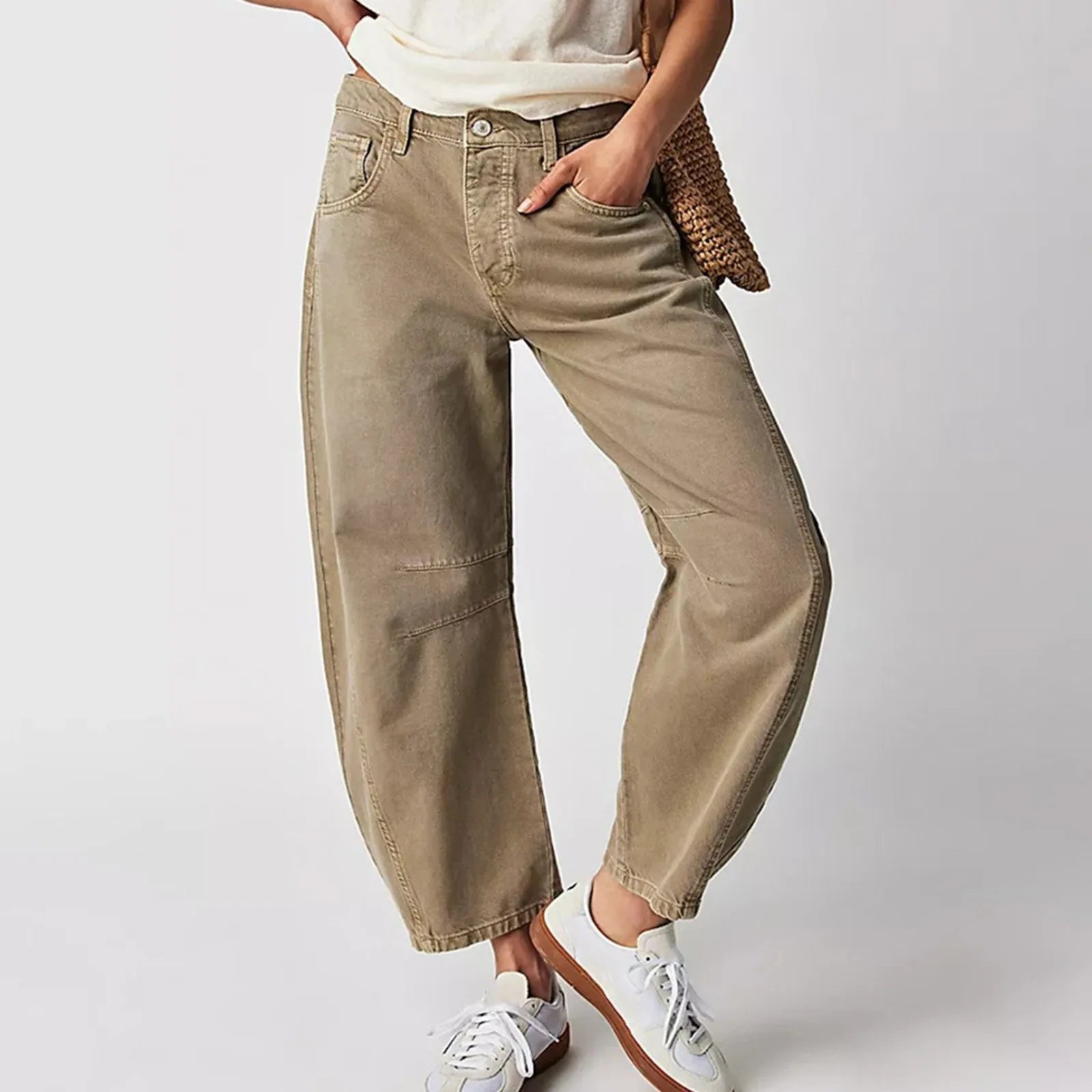 Lumina | Women's High Waist Barrel Leg Jeans